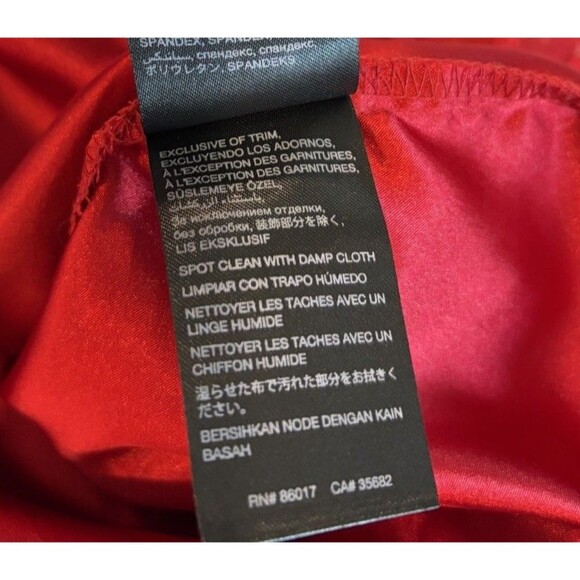 Bebe Red Sequin Mini Dress Size 8 Glam - Picture 7 of 8